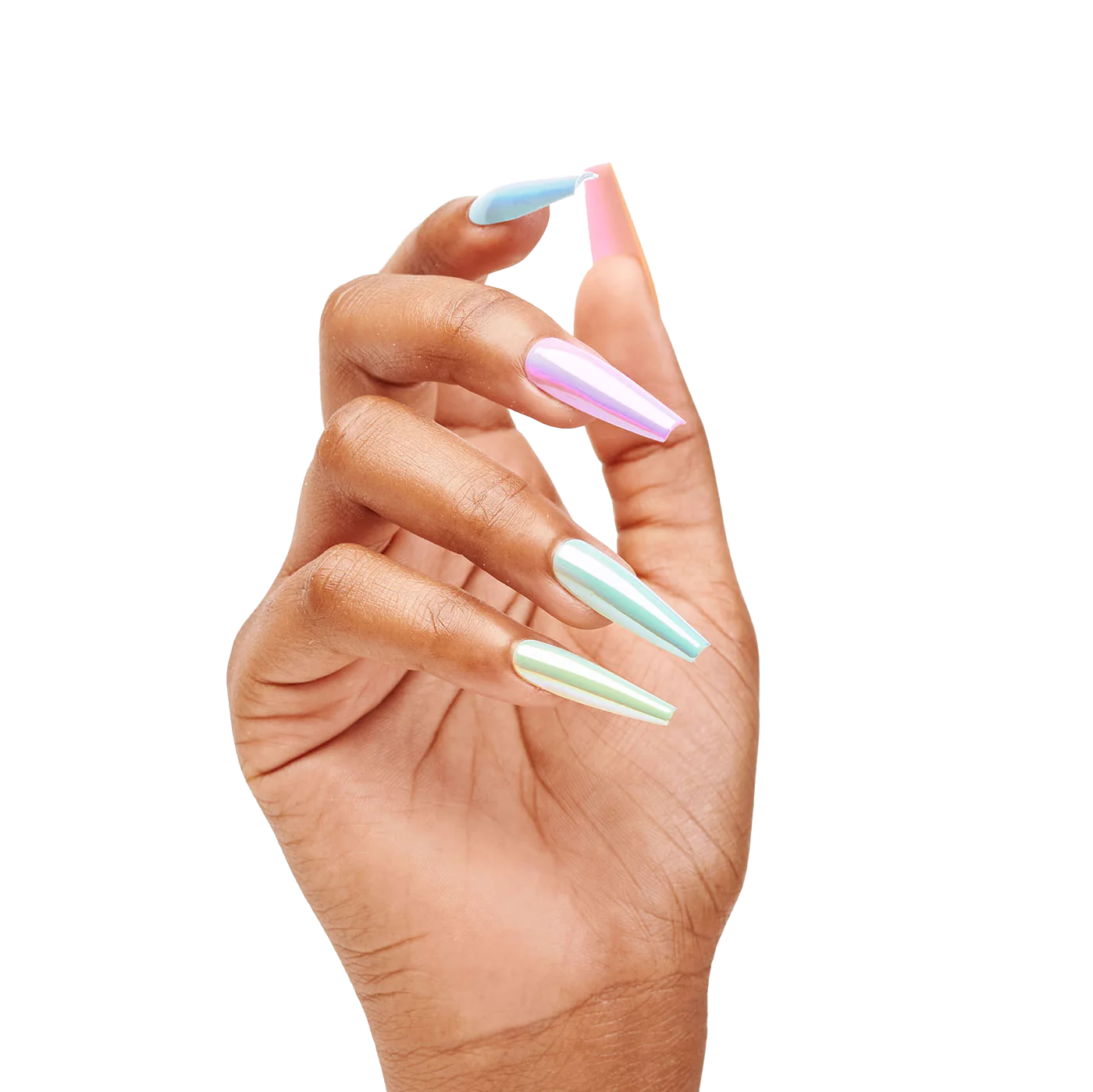 multicolored nails