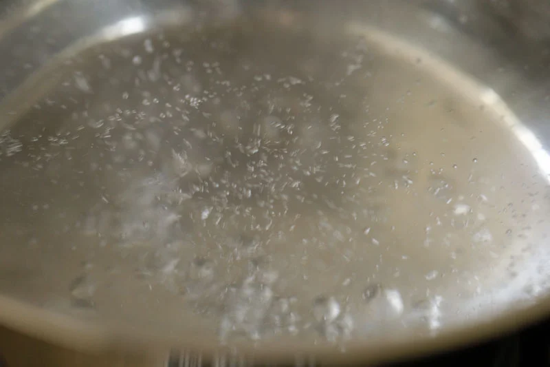 boiling water